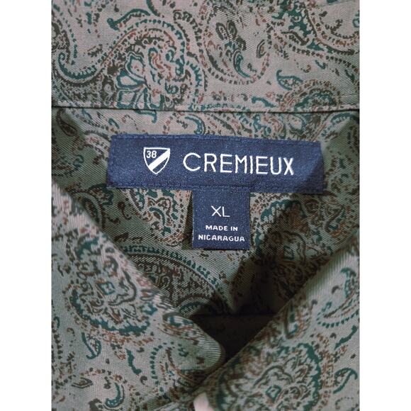 NWT Cremieux Men's Gray Parsley Print LS Shirt XL - Picture 4 of 5